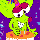 pastel escupido