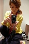 Sylvia with phone
