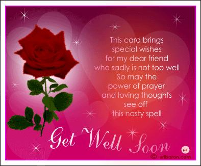 Get well soon card.