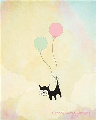 A flying cat...