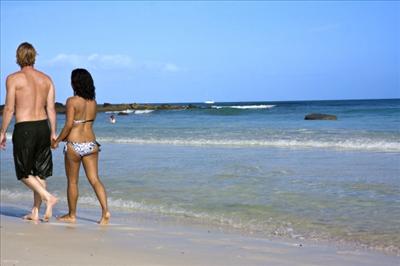 Relaxing Walk on the Beach
