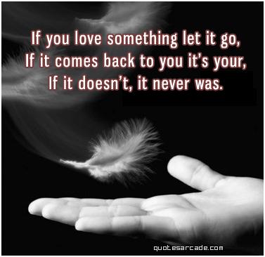 Letting it go Love