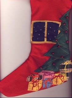 una calza di babbo natale