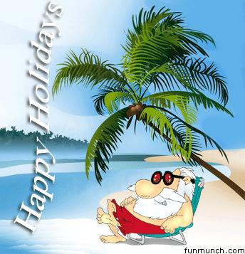 santa in island