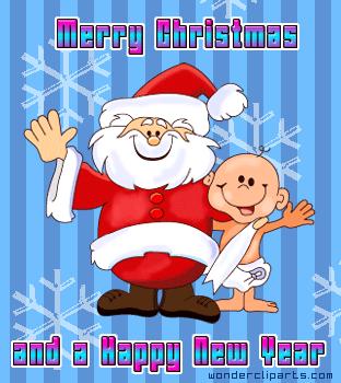 Santa and new year