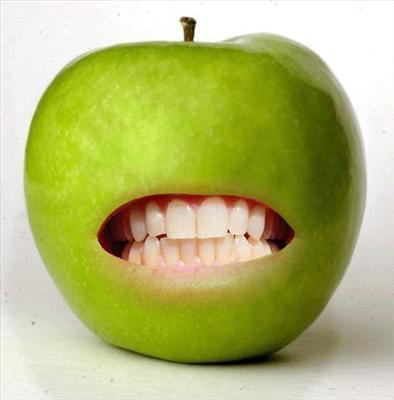 sourire de pomme