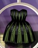 Green Balloon Tube Dress