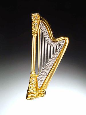 Harp Pin Jewelry
