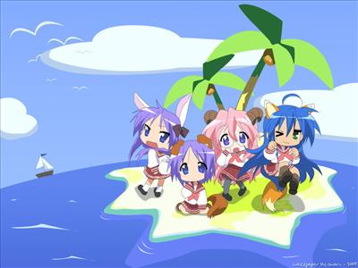stranded on an island as animls