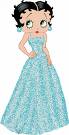 betty boop in a blue dress