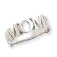 White Gold Mom Ring