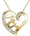 Gold Diamonds Mom Necklace