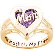 Mother / Friend Amethyst Gold Ring