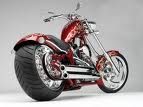 Red Custom Chopper