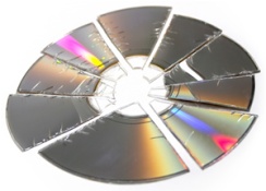 Broken game disk