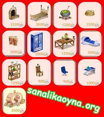 13 adet ev eşyası