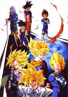 GOKU,VEGETA Y TRUNKS