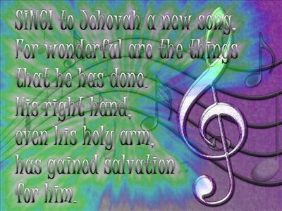 Sing! To Jehovah