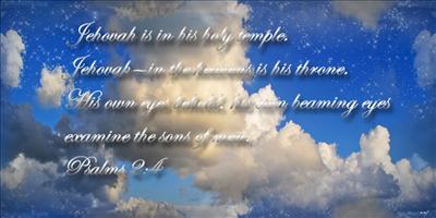 Jehovah examines the sons of men