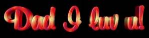Dad I luv U! (red)