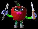 Eating apple