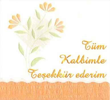 Teşekkür Ederim