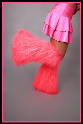 Neon Pink Fluffies