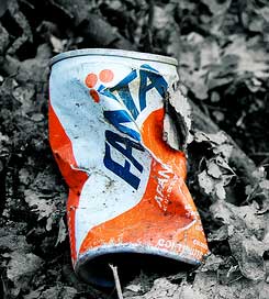 A can of warm Fanta