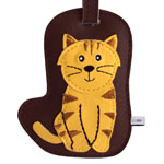 Orange Tabby Cat Luggage Tag