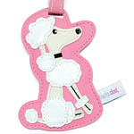 Poodle Luggage Tag