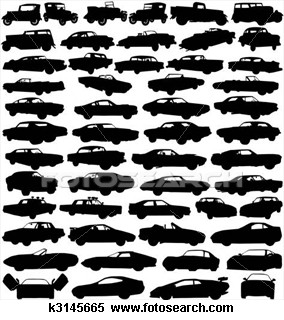car silhouettes collection