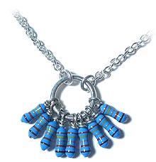 Resistor necklace