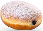 Powdered Blueberry Filled