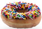 Chocolate Iced With Sprinkles