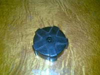 A cracked fuel cap