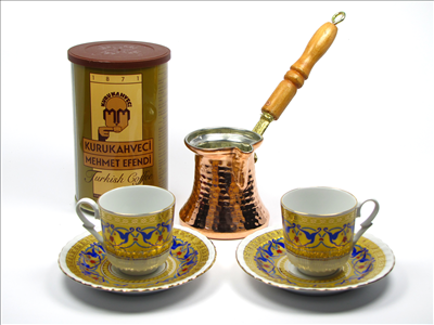 Turkish coffee set for 2