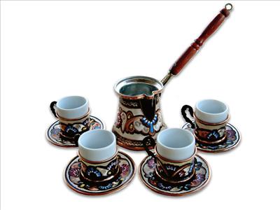 Turkish coffee set for 4