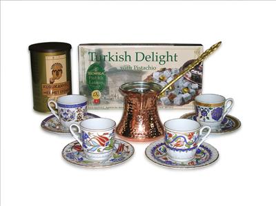 Turkish coffee set for 4