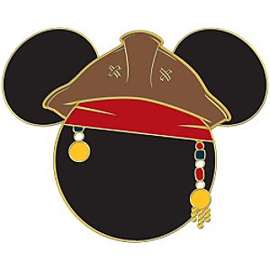 Pirate Mickey Mouse Antenna Topper Pin 
