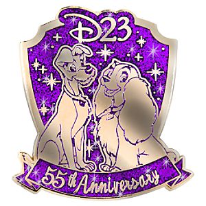 D23 Membership Exclusive 55th Anniversary Lady and the Tramp Pin