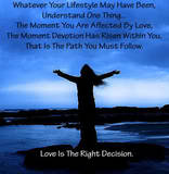 Love is the right decision