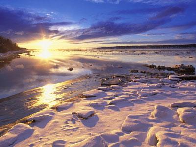 Tramonto in Alaska