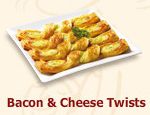 bacon and cheese twists