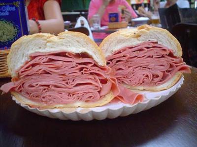 Panino con la mortadella