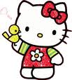 hello kitty and birdie
