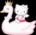 hello kitty and swan