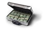 Suitcase full of money