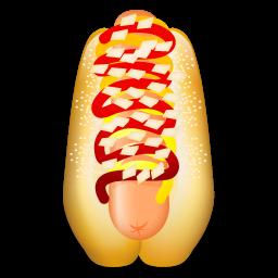 hot dog with the works