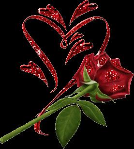 hearts and roses