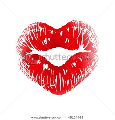 Kiss Print Heart